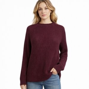 Ellen Tracy Ribbed Knit Sweater M ✨ Port Marl Cozy